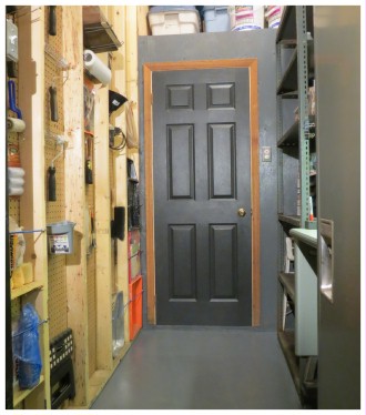 (Image: Paint Booth with Black Door Closed)