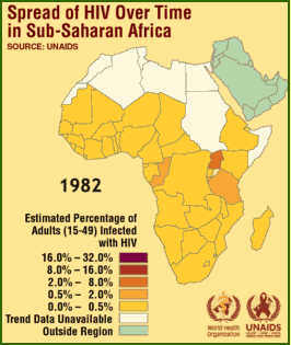 Map courtesy of UNAIDS