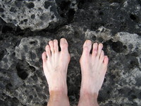 Feet in Lake Huron