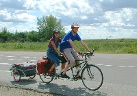 Brenda and Wayne riding