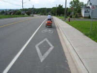 Bike Lane in Dieppe