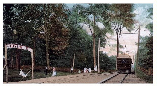 (Image: Streetcar Tracks at the Park Entrance )