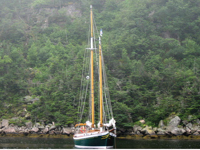 At anchor in the Western Arm