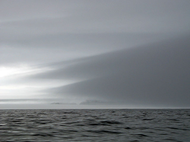Ramea Island in the fog