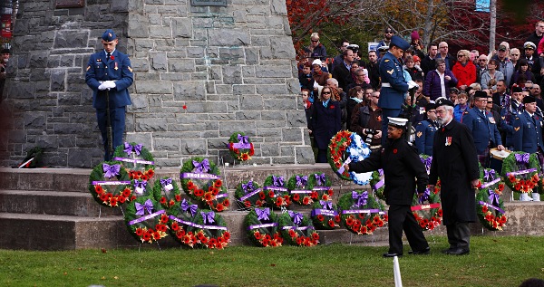 Remembrance Day at the cenotaph