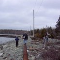 800f WWII oil pipe  exposed in McNabs Cove