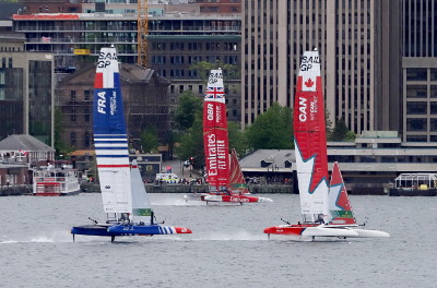 France, Great Britain and Canada in a Sail GP race